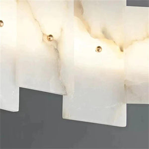 Larry Modern Round Marble Chandelier For Living Room-Chandeliers-Arialamps