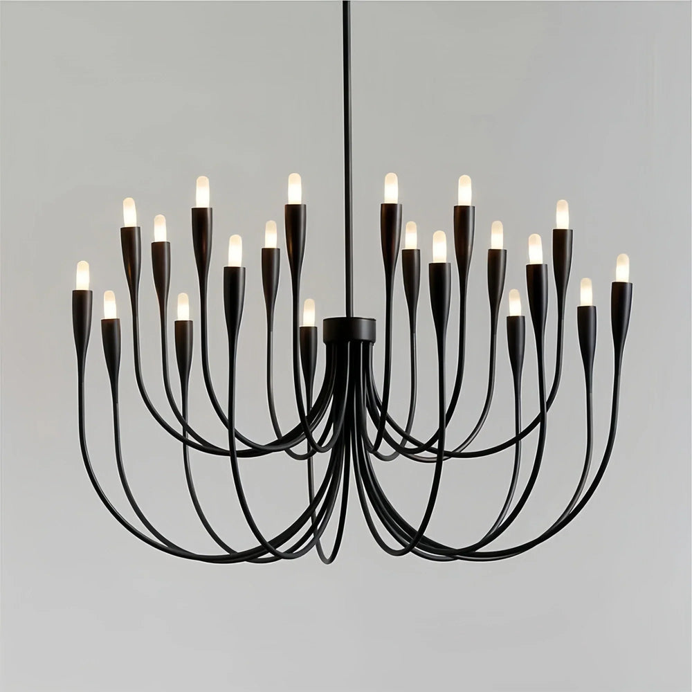 Liona Large Brass Candelabra Chandelier Light-