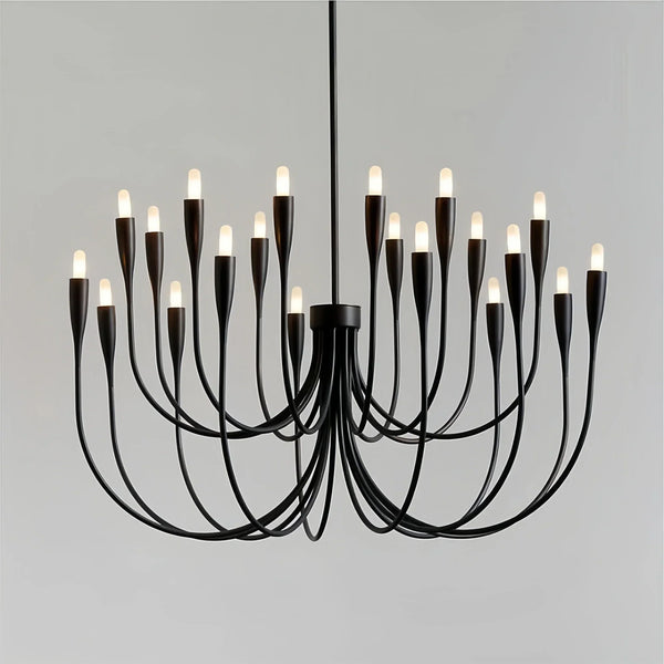 Liona Large Brass Candelabra Chandelier Light-