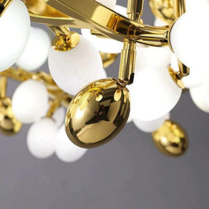 Luxury Escamoles Modern Linear Grape Chandelier-Arialamps