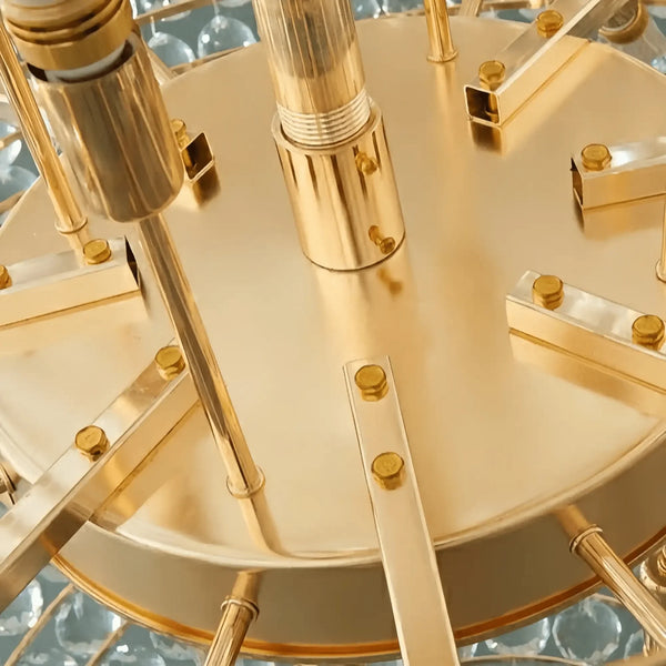 Luxury Extra Large Crystal Chandelier Round Ceiling Light Fixture for Foyer, Entryway & Entrance - Arialamps