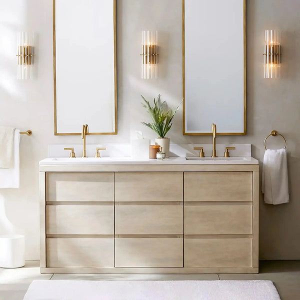 Mallory Glass Wall Sconce - Arialamps