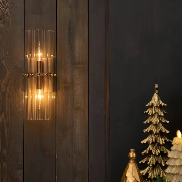 Mallory Glass Wall Sconce - Arialamps