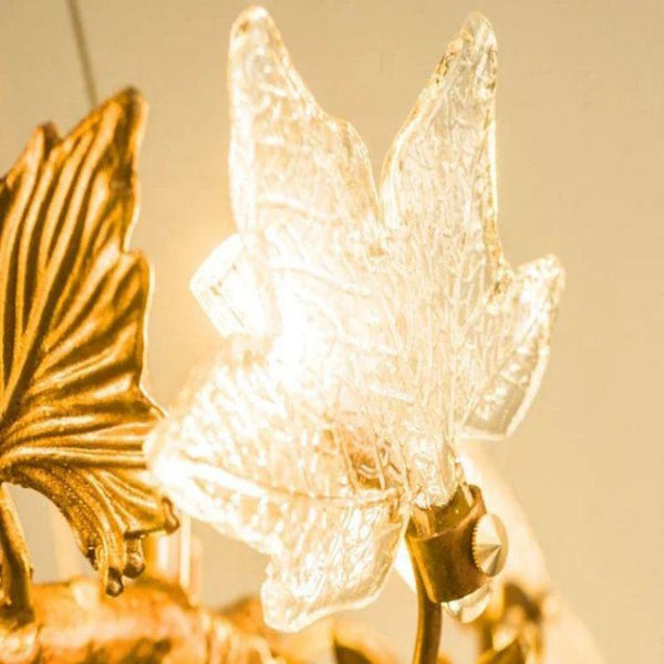 Maple Leaf Branch Chandelier-branch chandeliers for dining room,branch chandeliers for stairways,branch chandeliers for foyer,branch chandeliers for bedrooms,branch chandeliers for kitchen,branch chandeliers for living room-Arialamps