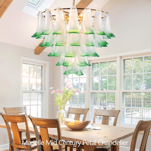 Marielle Mid Century Petal Chandelier - Arialamps