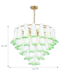 Marielle Mid Century Petal Chandelier - Arialamps