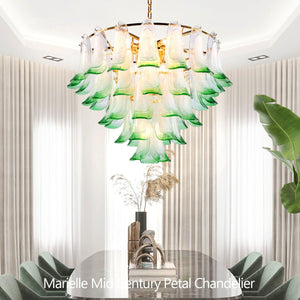Marielle Mid Century Petal Chandelier - Arialamps