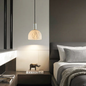 Merlin Enid Alabaster Bedside Pendant Light, Kitchen Pendant Lamp