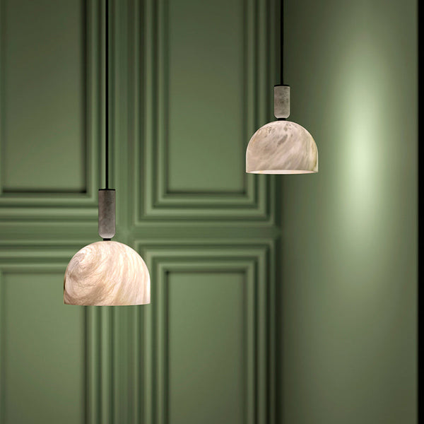 Merlin Enid Alabaster Bedside Pendant Light, Kitchen Pendant Lamp