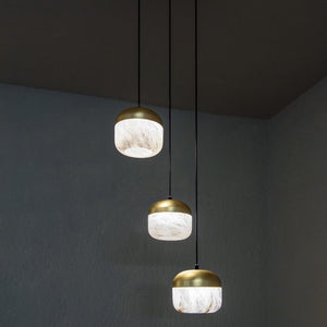 Modern Alabaster Pendant Lamp For Staircase, Kitchen Pendant Light