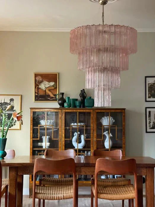 Modern Art Design 3/4/5/7 - Tier Hand - blown Glass Tiered Chandelier - Arialamps