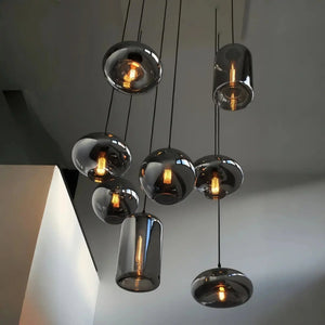 Modern Pendant Fixture light For 2 Story Foyer /Enterway /Staircase - Arialamps