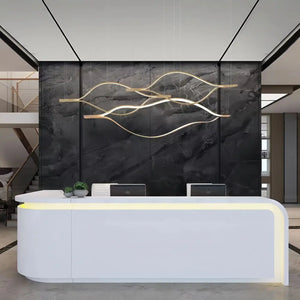 Modern Simple Aluminum Waving Chandelier - Arialamps