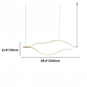 Modern Simple Aluminum Waving Chandelier - Arialamps