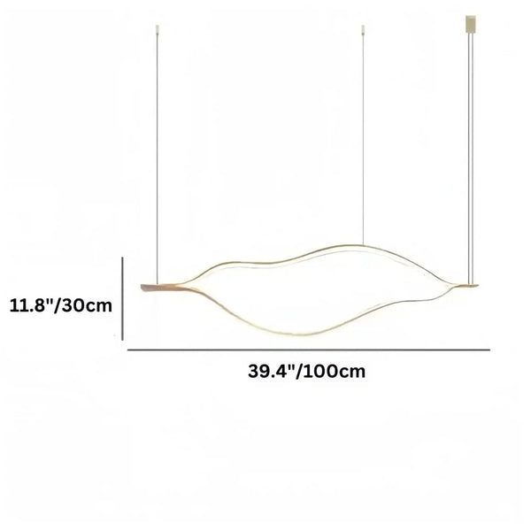 Modern Simple Aluminum Waving Chandelier - Arialamps