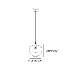 Modern Smoke Gray Glass Lamp Designer Chandelier - Arialamps