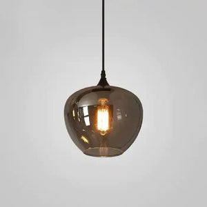 Modern Smoke Gray Glass Lamp Designer Chandelier - Arialamps