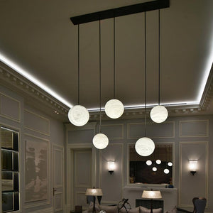 Nami Alabaster Sphere Staircase Chandelier,Multi Pendant Light-chandeliers for dining room,chandeliers for stairways,chandeliers for foyer,chandeliers for bedrooms,chandeliers for kitchen,chandeliers for living room-Arialamps
