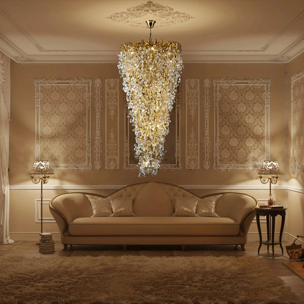 New Modern Light Luxury Branch Crystal Chandelier for Dining /Living Room-Chandeliers-Arialamps