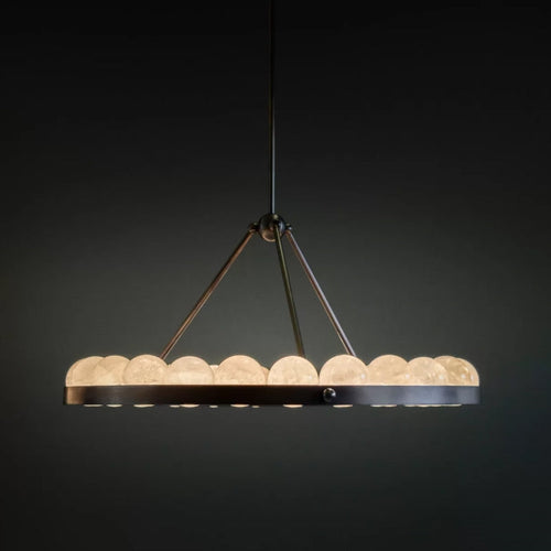 Oliver Modern Alabaster Suter Round Chandelier chandeliers for dining room,chandeliers for stairways,chandeliers for foyer,chandeliers for bedrooms,chandeliers for kitchen,chandeliers for living room Kevin Studio Inc 35.4″