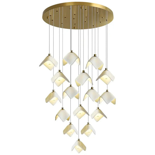 Orlani Bloom Cascade Stairs Chandelier - Arialamps