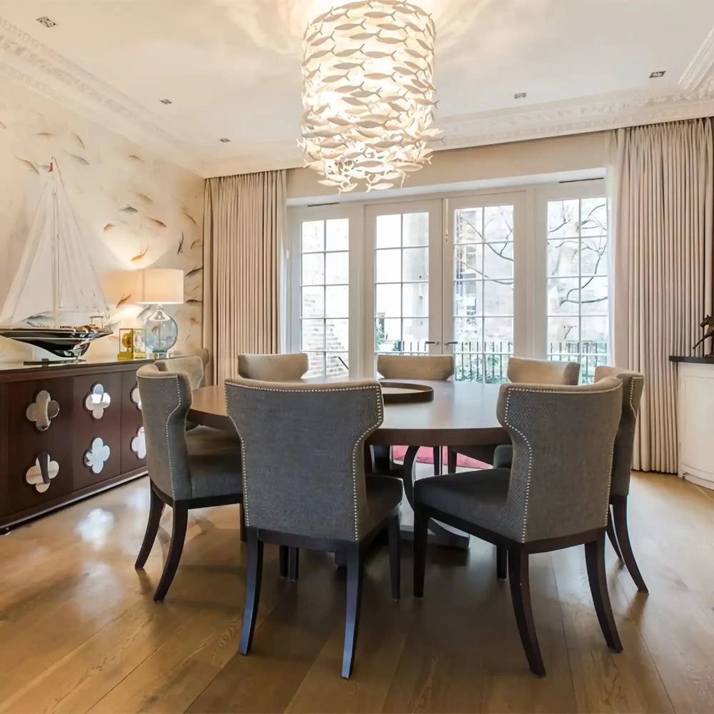 Porcelain Fish Shaped Dining Table Chandelier - Arialamps