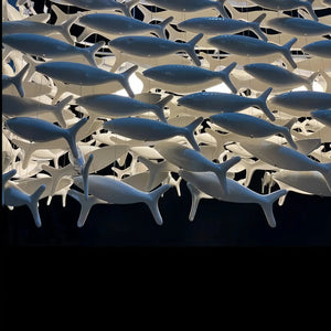 Porcelain Fish Shaped Dining Table Chandelier - Arialamps