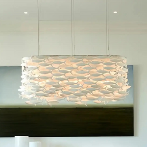 Porcelain Fish Shaped Dining Table Chandelier