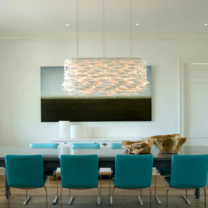 Porcelain Fish Shaped Dining Table Chandelier - Arialamps