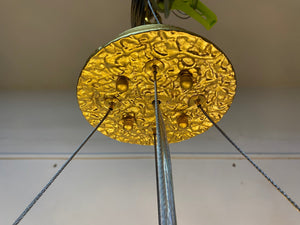 Post-Modern Art Brass and Ceramics Flower Pendant Branch Chandelier for Living/Dining Room-Chandeliers-Arialamps