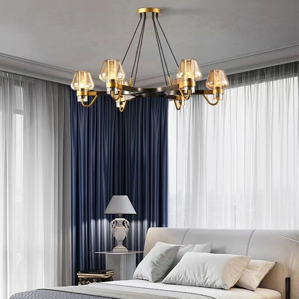 Brass,post-modern,industrial style, bulb, light luxury, 6 heads, glass, 8 heads,chandeliers, branch, pendants, Lyfairs, living room. bedroom, dining room, light,