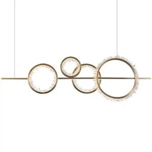 Primary Crystal Cluster Island Chandelier - Arialamps