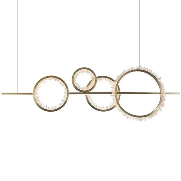 Primary Crystal Cluster Island Chandelier - Arialamps