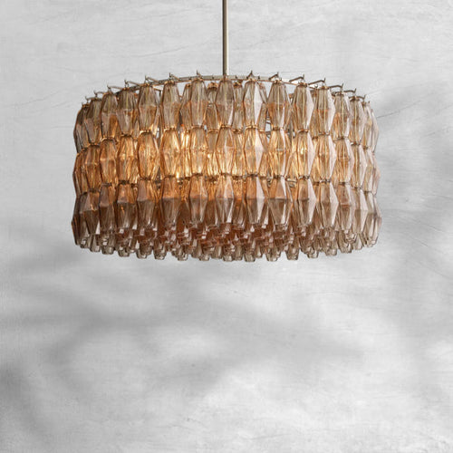 Chiaravalle Glass Round Chandelier 37"47‘’62‘’