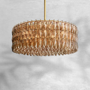 Chiaravalle Glass Round Chandelier 37"47‘’62‘’
