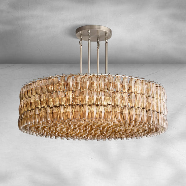 Chiaravalle Glass Round Chandelier 37"47‘’62‘’