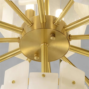 Regina Alabaster Round Chandelier-Arialamps