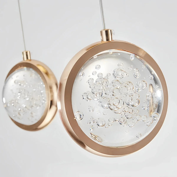 Reina Crystal Long Chandelier - Arialamps
