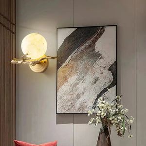 Retro Twigs Alabaster Wall Lamp - Arialamps