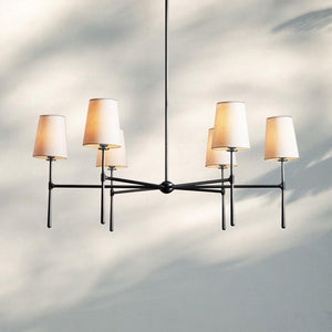 Rhodas Round Chandelier-5-Light-Bronze-