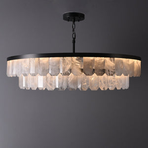 Rolantis Double Rock Crystal Chandelier - Arialamps