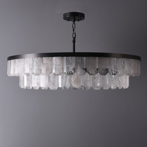 Rolantis Double Rock Crystal Chandelier - Arialamps