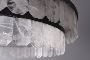 Rolantis Double Rock Crystal Chandelier - Arialamps