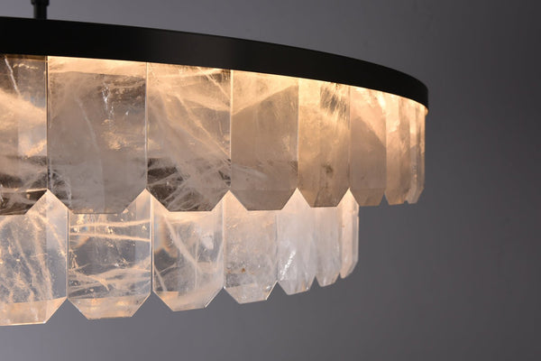 Rolantis Double Rock Crystal Chandelier - Arialamps