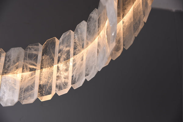 Rolantis Double Rock Crystal Chandelier - Arialamps