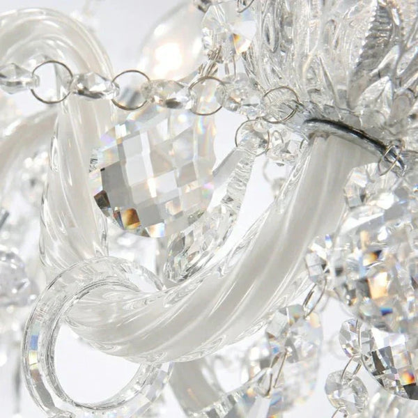 Rustic Antique European Candle Crystal Chandelier Popular Farmhouse Ceiling Light Fixture For Living Room - Arialamps