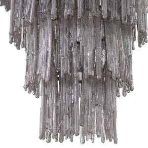 Saint Roch Modern Glass Chandelier Brass & Glass - Arialamps