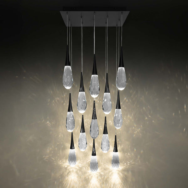 Hellebore Square LED Multi Pendant Light