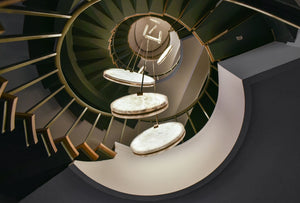 Soho Real Alabaster Disc Pendant Light, Pendant Lamp For Hallway, Staircase Pendant Light Kevinstudiolives