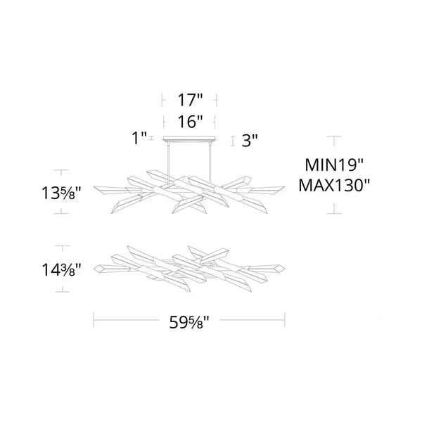 Solitude Linear LED Pendant Light - Arialamps